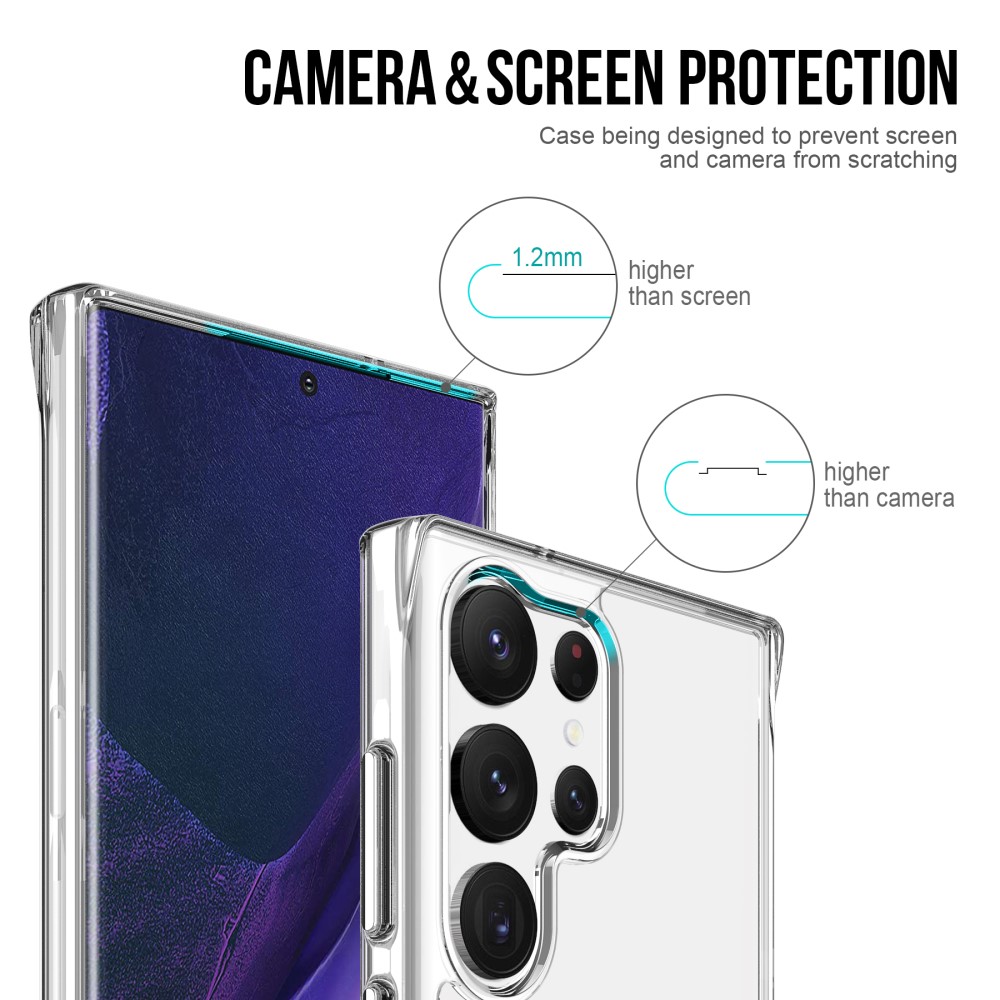  Samsung Galaxy S23 Ultra Skal Shockproof Hybrid Transparent