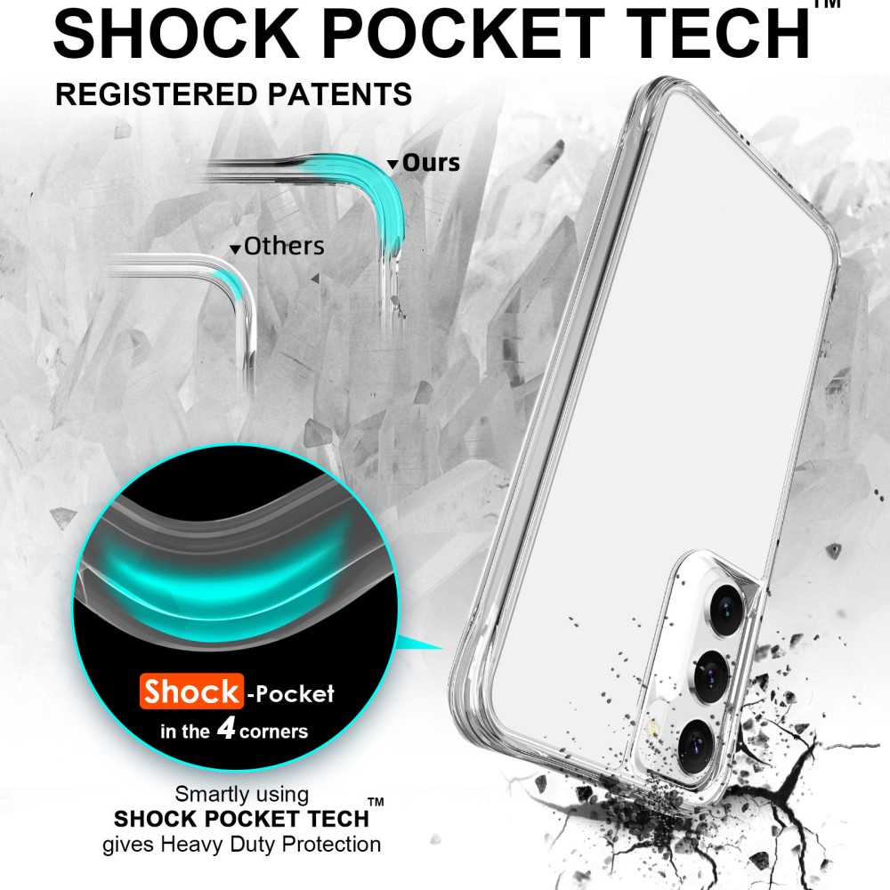 Samsung Galaxy S23 Plus Skal Shockproof Hybrid Transparent
