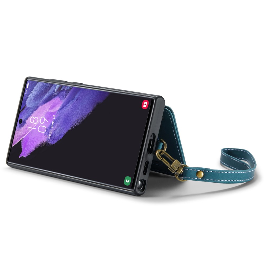 CASEME CASEME Galaxy S23 Ultra Skal Med Magnetisk Plånbok Blå