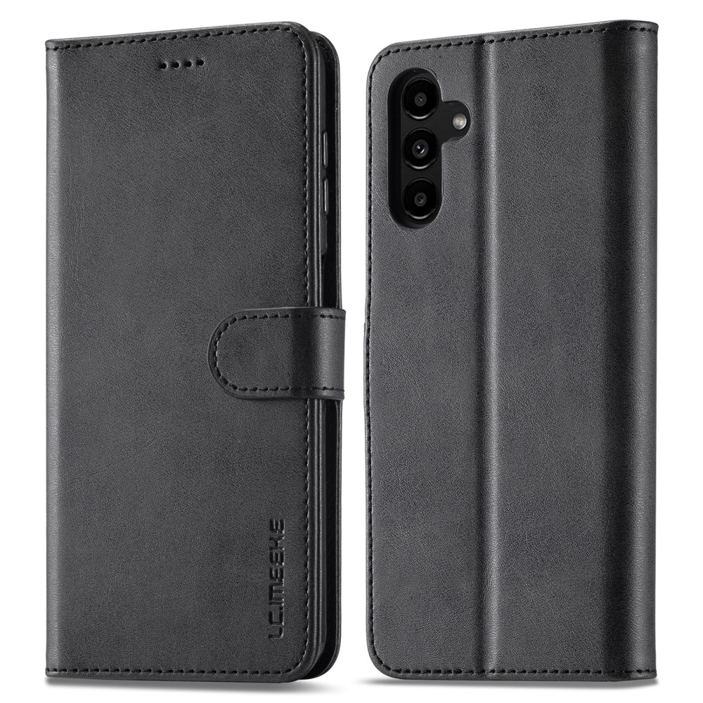 LC.IMEEKE LC.IMEEKE Samsung Galaxy A34 5G Fodral Läder Svart