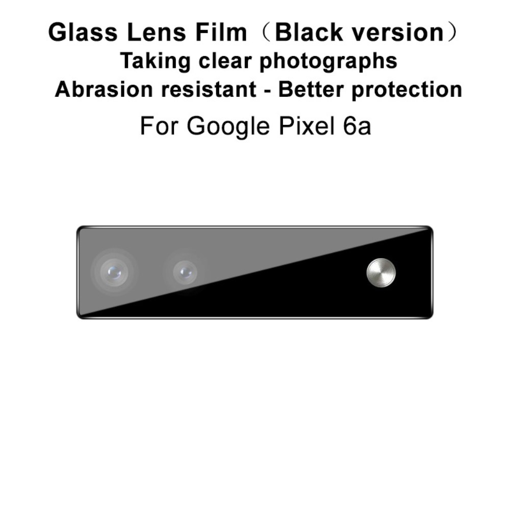 IMAK IMAK Google Pixel 6A Linsskydd Härdat Glas Svart