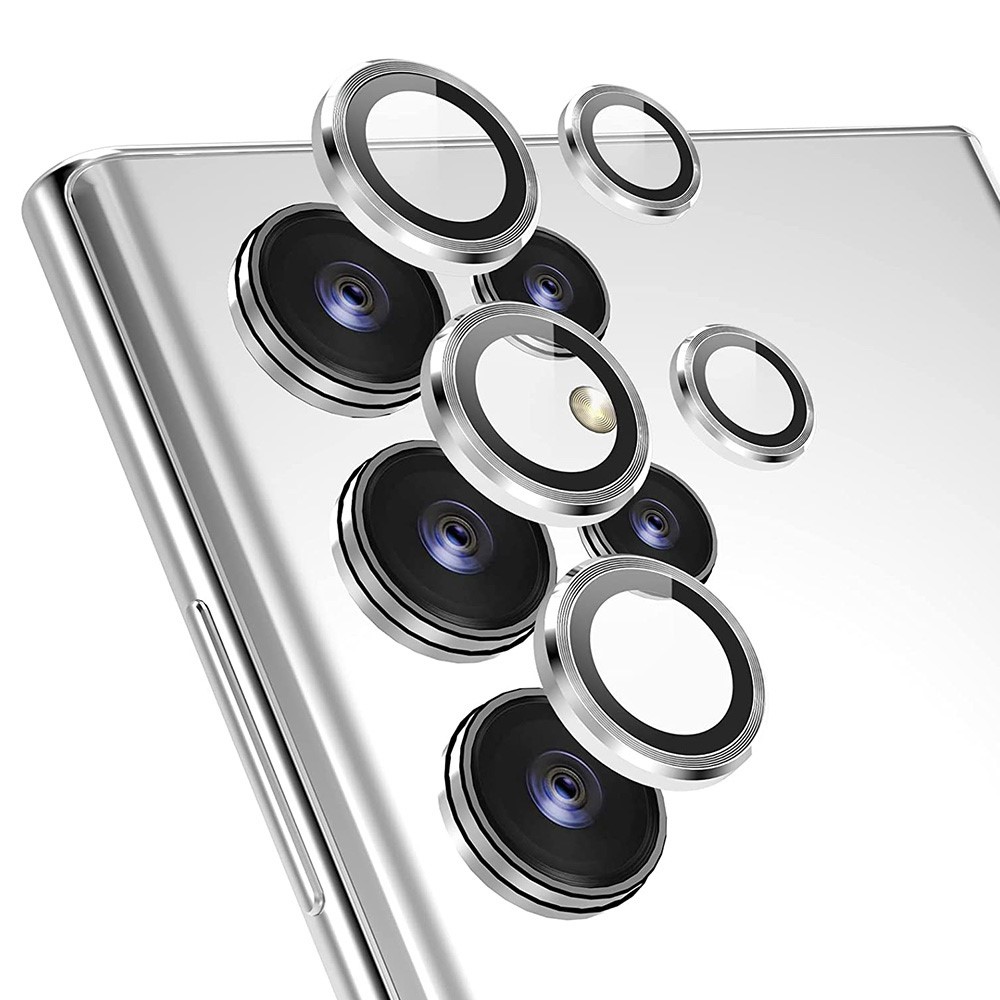 ENKAY ENKAY Galaxy S23 Ultra Linsskydd Härdat Glas Silver
