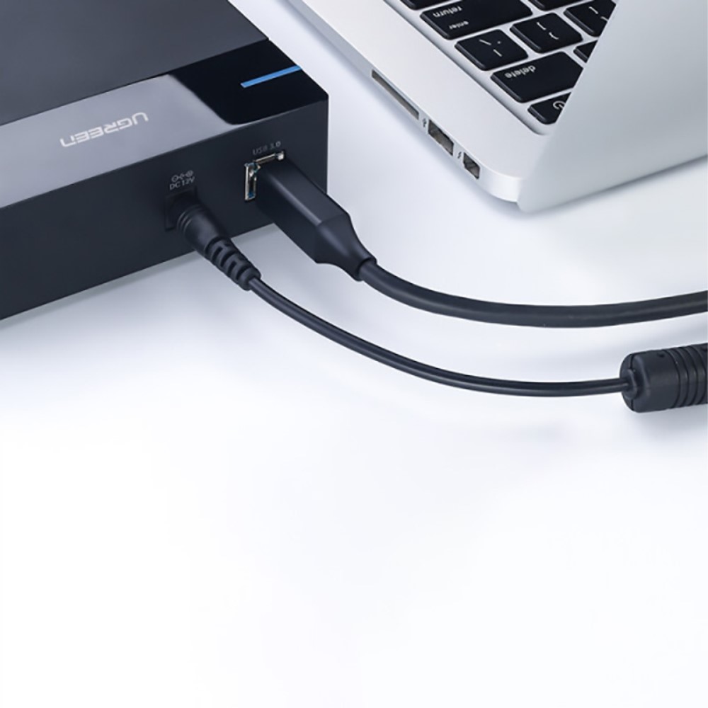 UGREEN UGREEN 1m 5Gbps USB 3.0 Kabel USB-A - 9 pin USB-B Svart