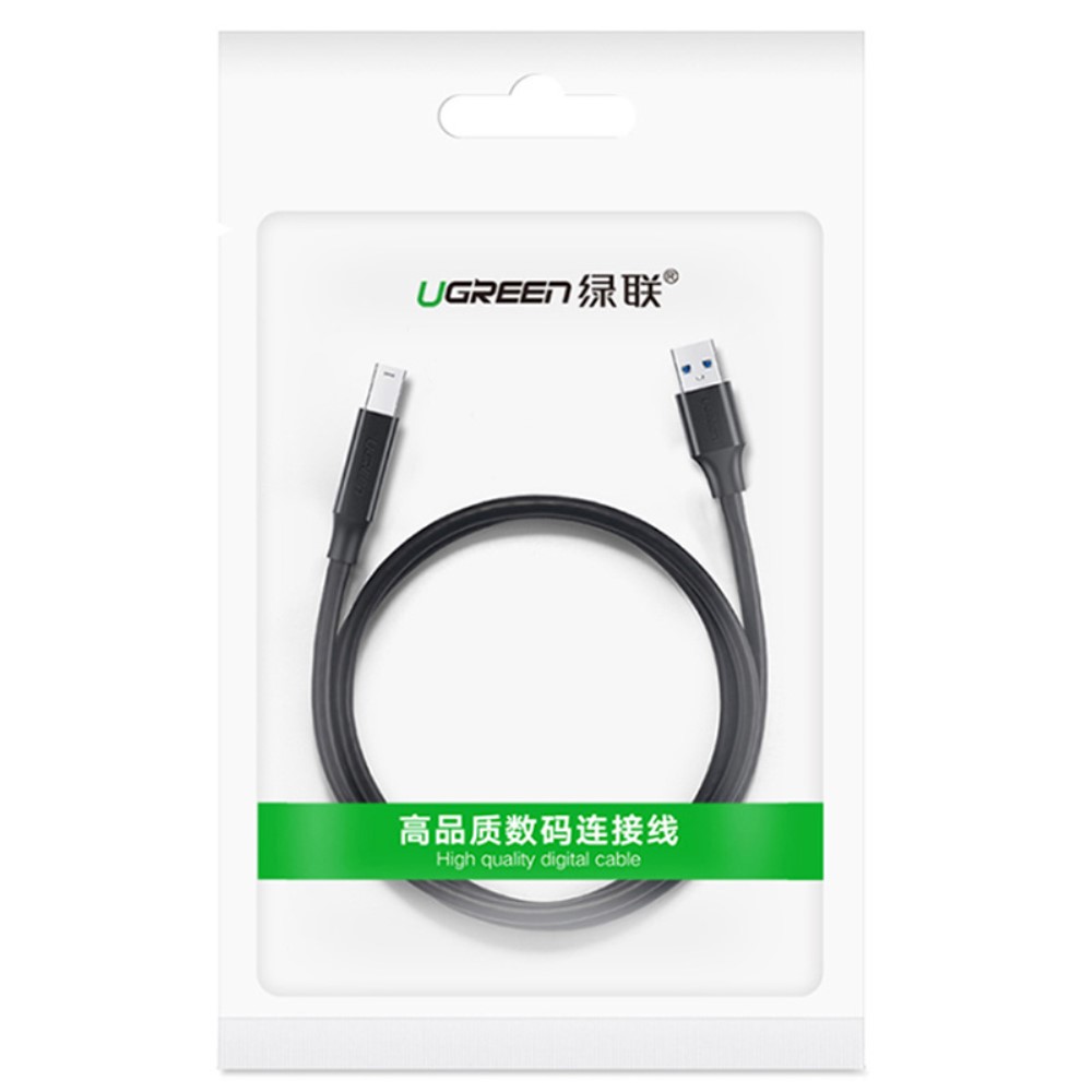 UGREEN UGREEN 1m 5Gbps USB 3.0 Kabel USB-A - 9 pin USB-B Svart