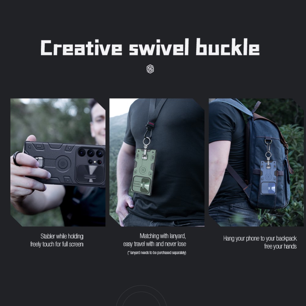 NILLKIN NILLKIN Galaxy S23 Ultra Skal CamShield Armor Pro Blå