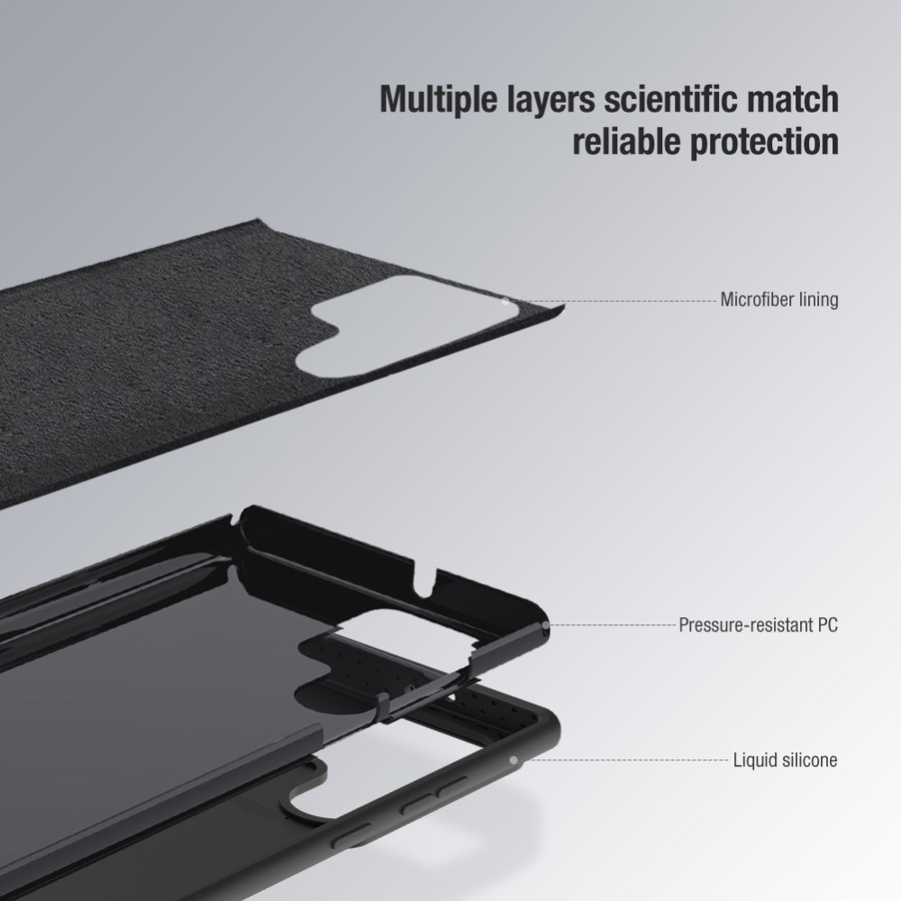 NILLKIN NILLKIN Galaxy S23 Ultra Skal CamShield Soft Silicone Grå