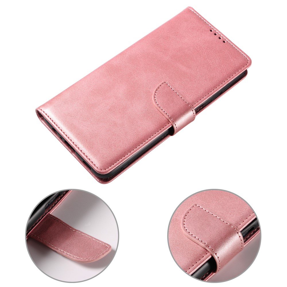  Galaxy S23 Ultra Fodral Solid Läder Roséguld