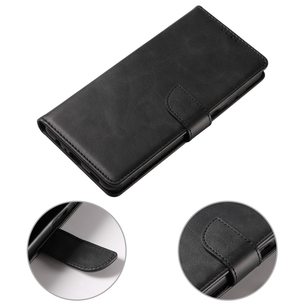  Galaxy S23 Ultra Fodral Solid Läder Svart