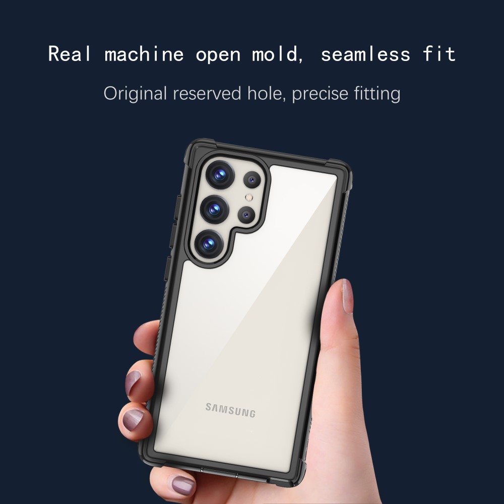  Samsung Galaxy S23 Ultra Skal Shockproof Hybrid Svart