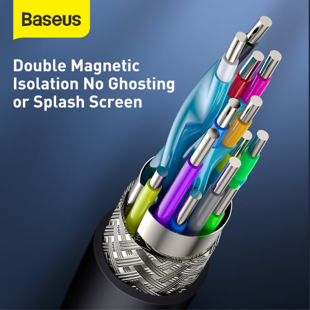 BASEUS Baseus 5m 4K HD HDMI - HDMI Kabel Svart