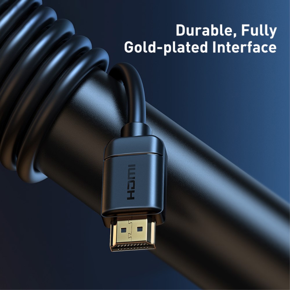 BASEUS Baseus 2m 4K 60Hz HD HDMI - HDMI Kabel Svart