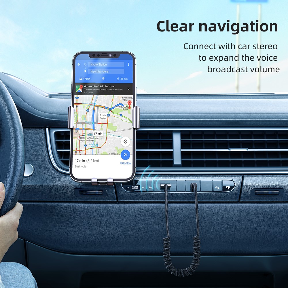 MCDODO Mcdodo 1.2m Bluetooth AUX Ljudadapter För Bilen Svart