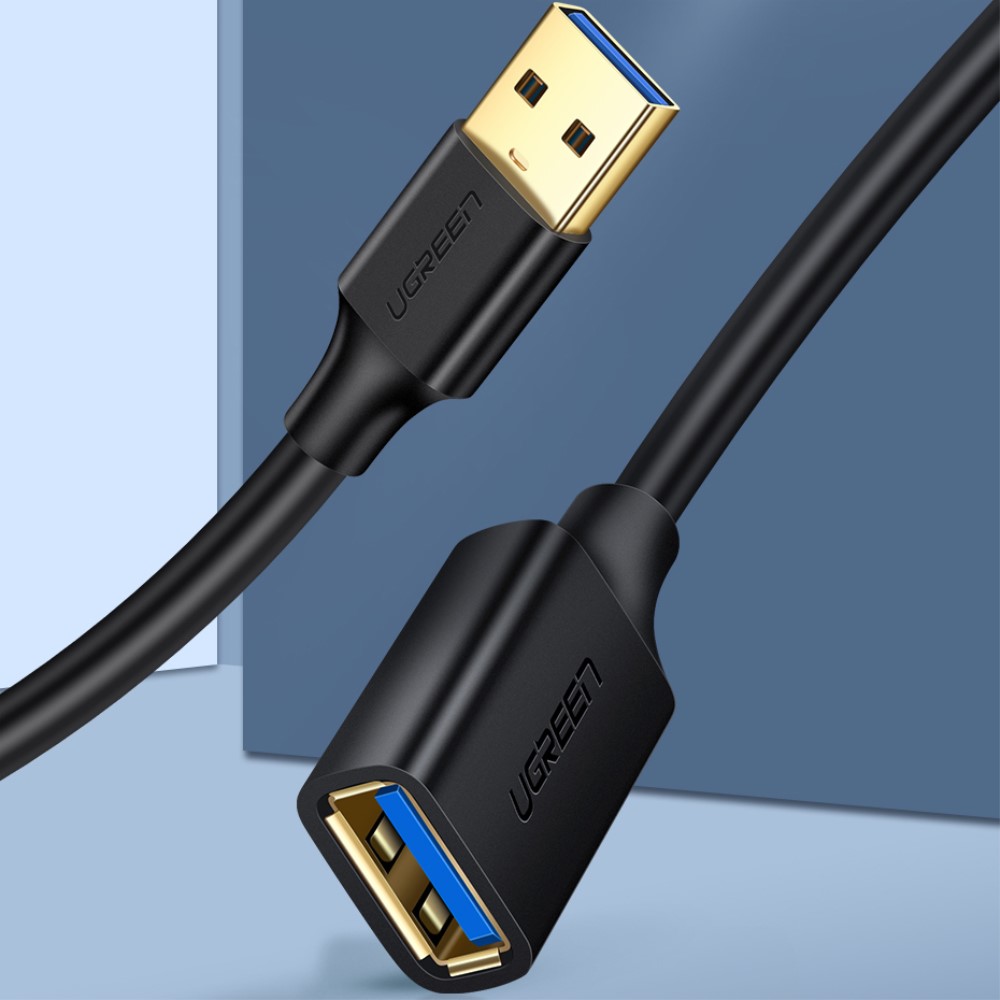UGREEN UGREEN 1.5m USB 3.0 Hane Till Hona Förlängningskabel Svart