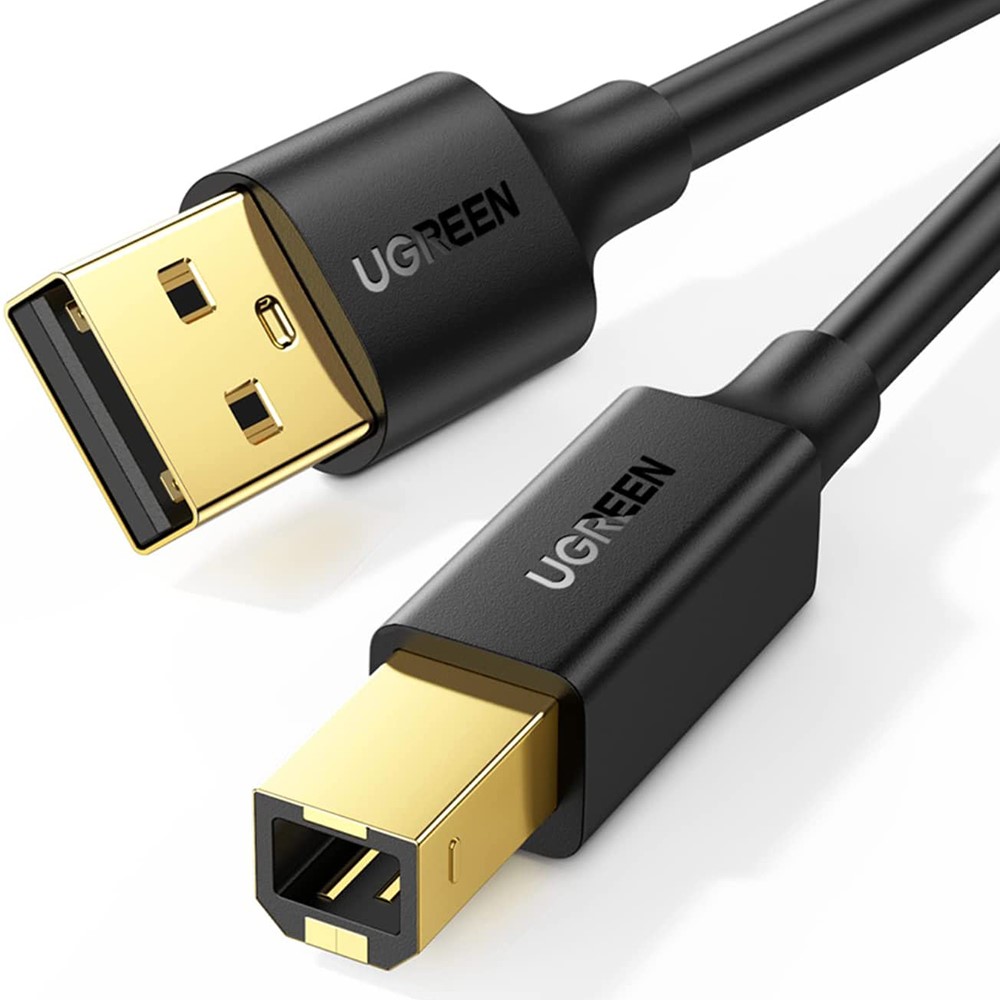 UGREEN UGREEN 2m USB-A - USB-B 2.0 Kabel Svart