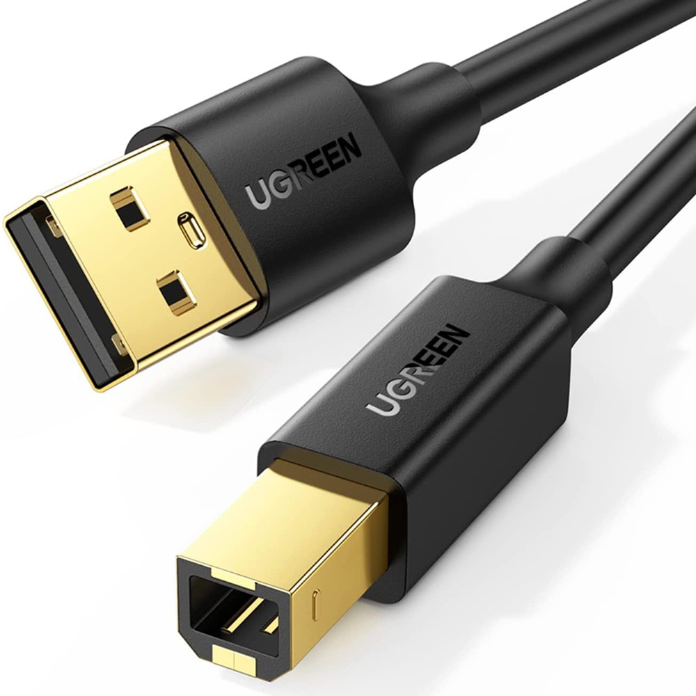 UGREEN UGREEN 3m USB-A - USB-B 2.0 Kabel Svart