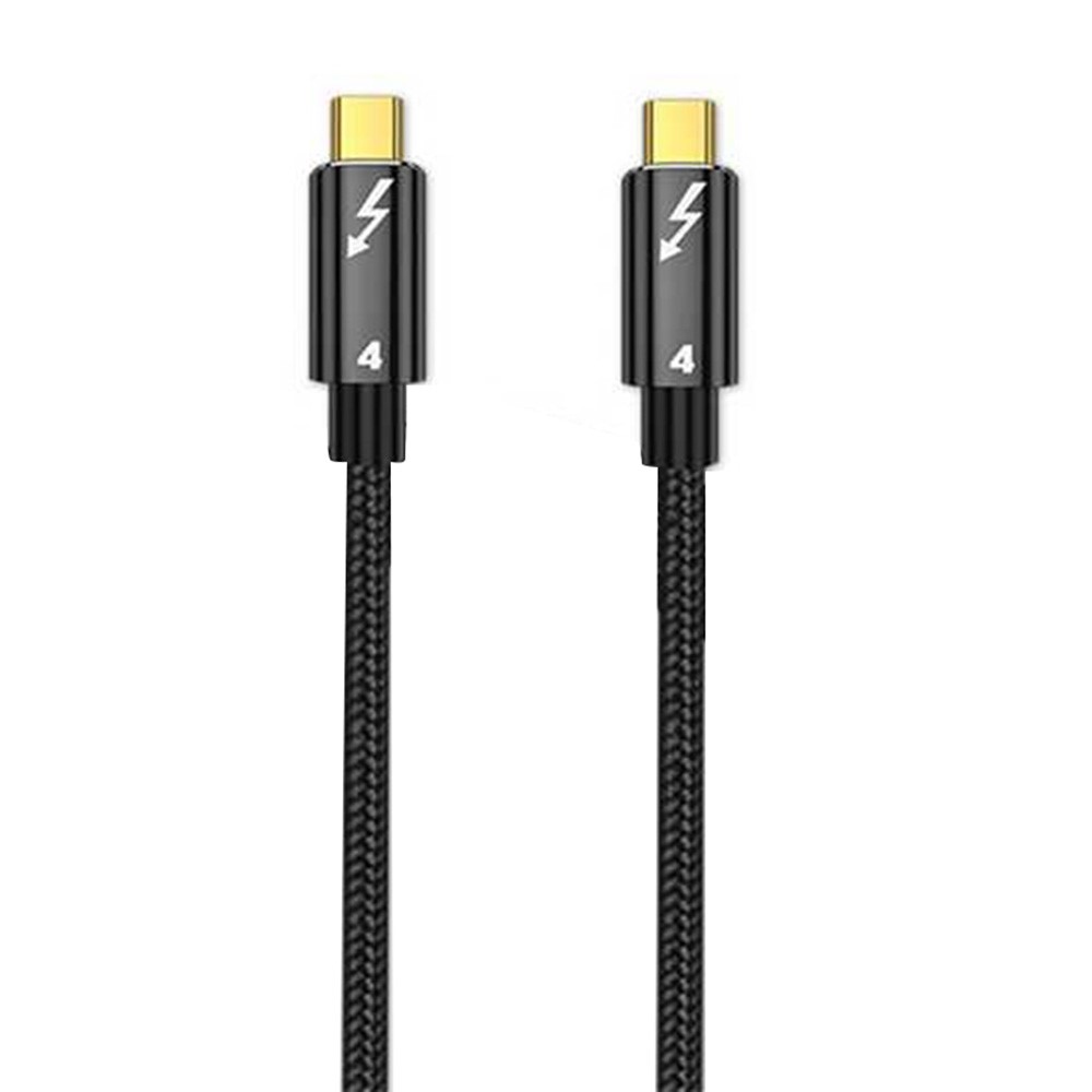  Thunderbolt 4 Kabel 50cm USB-C 100W 8K 60Hz PD Svart