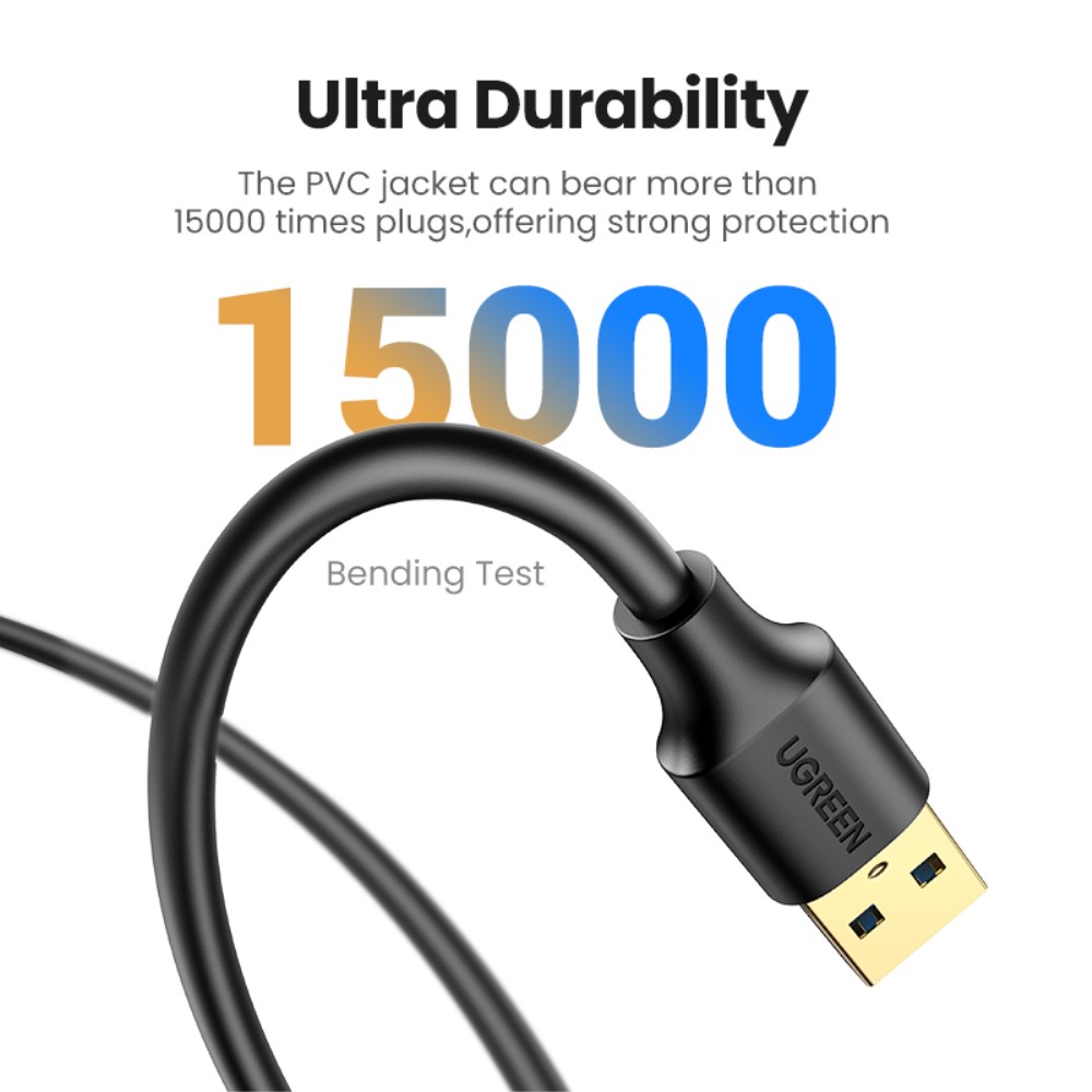 UGREEN UGREEN 2m USB 3.0 Förlängningskabel Svart