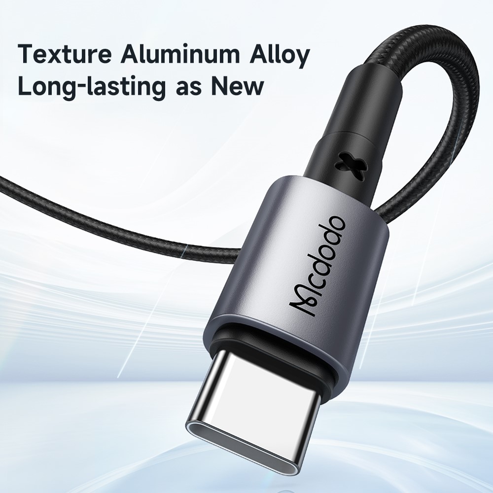 MCDODO Mcdodo 1m 60W PD USB-C - USB-C Snabbladdningskabel Svart