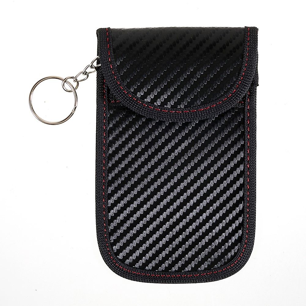  Bilnyckelskydd RFID Fodral Kolfibertextur