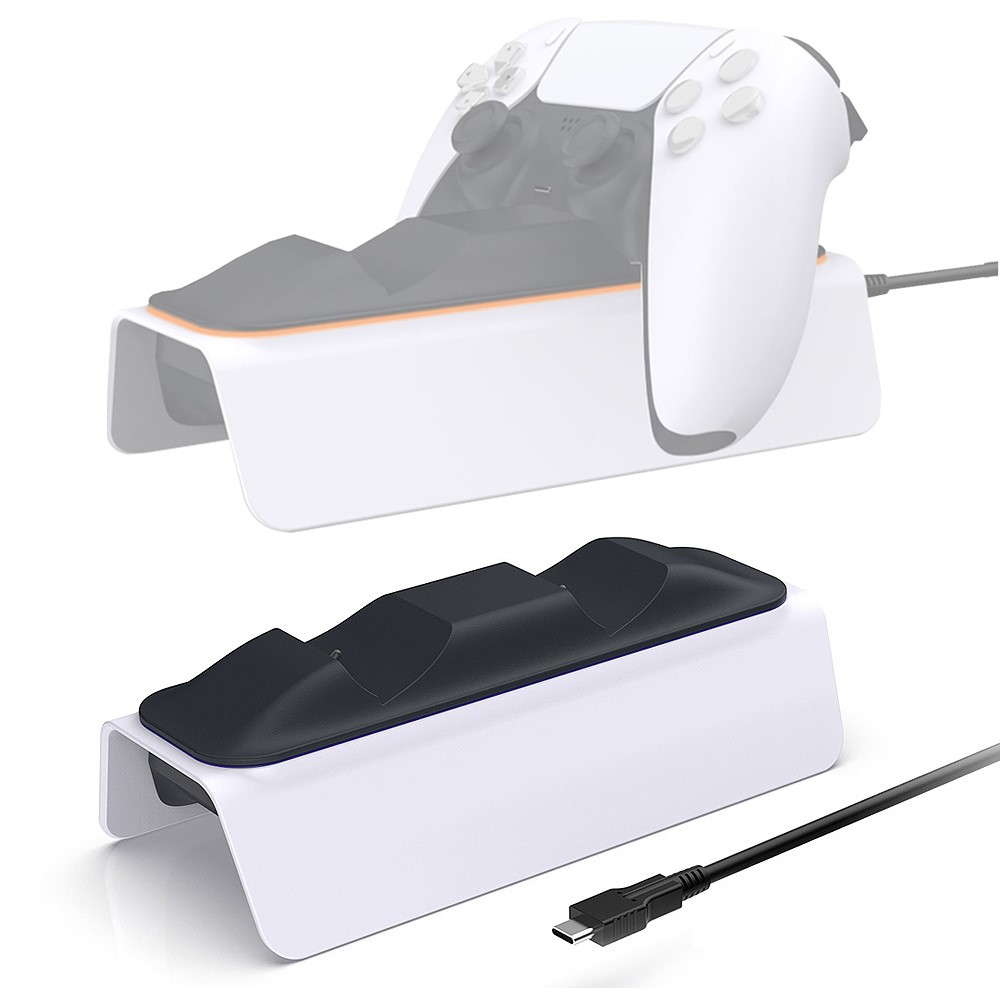 DOBE DOBE Sony PS5 DualSense LED Laddningsstation Vit