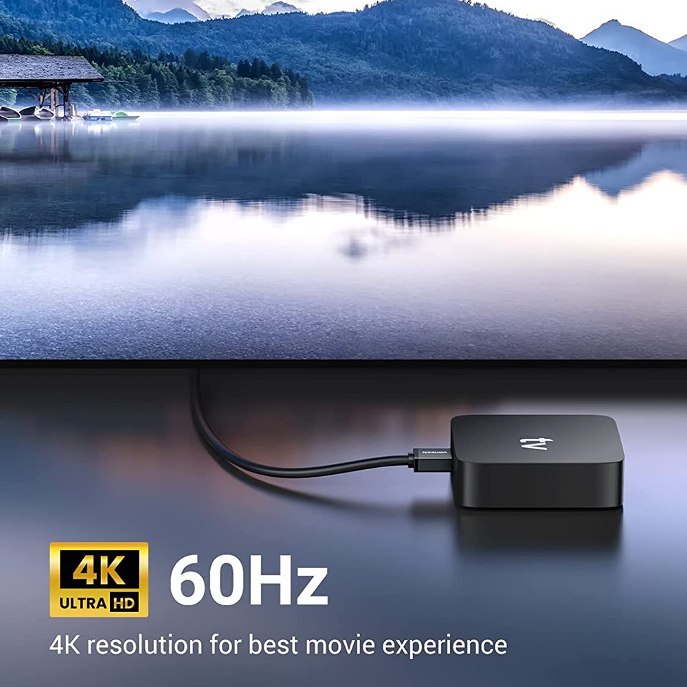 UGREEN UGREEN 1.5m 270° 4K 60Hz HDMI - HDMI Kabel Elbow Svart