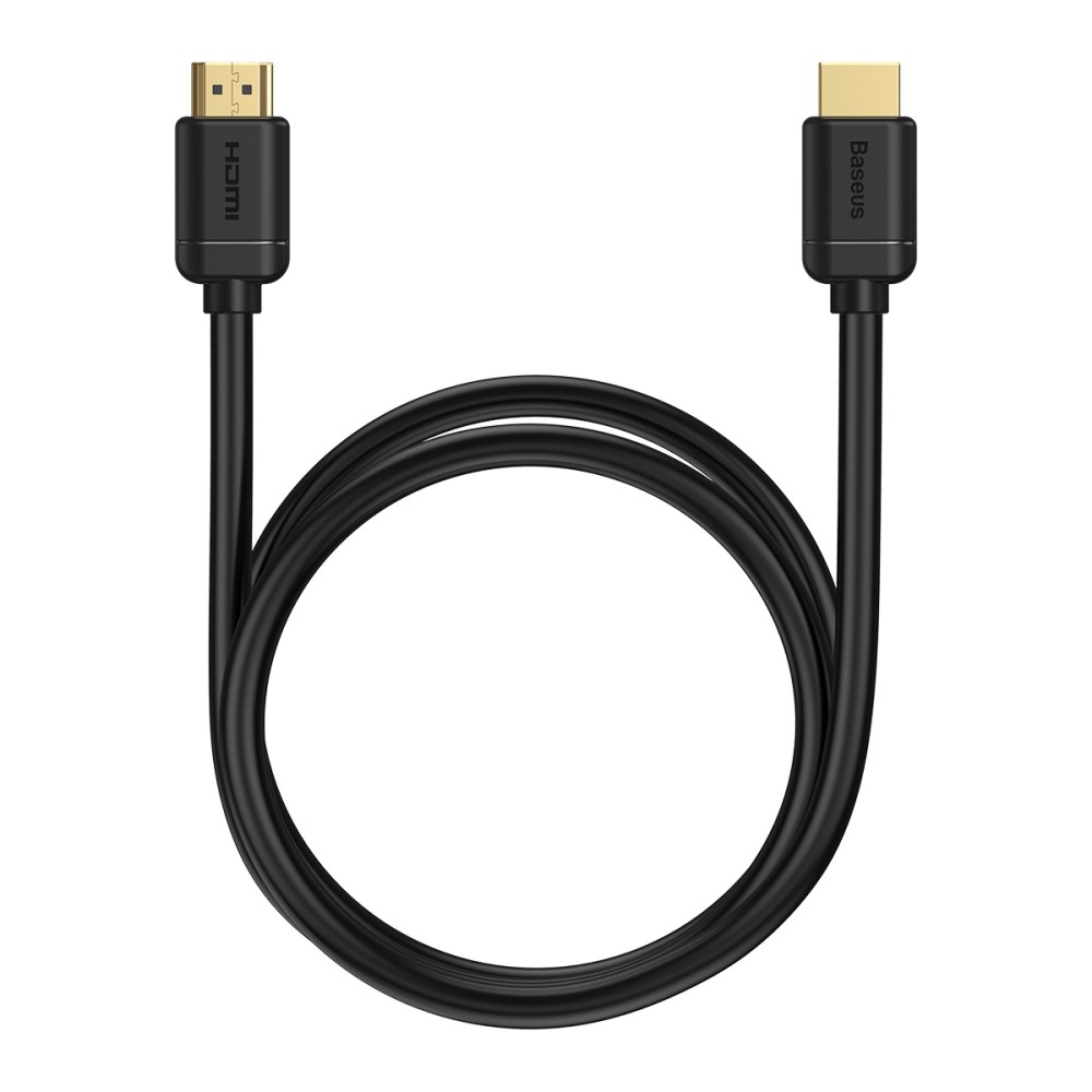 BASEUS Baseus 75cm 4K 60Hz HD HDMI - HDMI 2.0 Kabel Svart