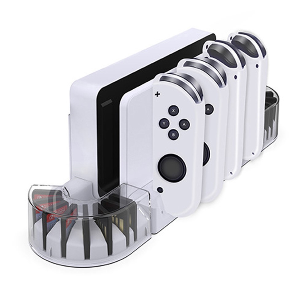KJH KJH Nintendo Switch/OLED Laddningsställ U-Formad Vit