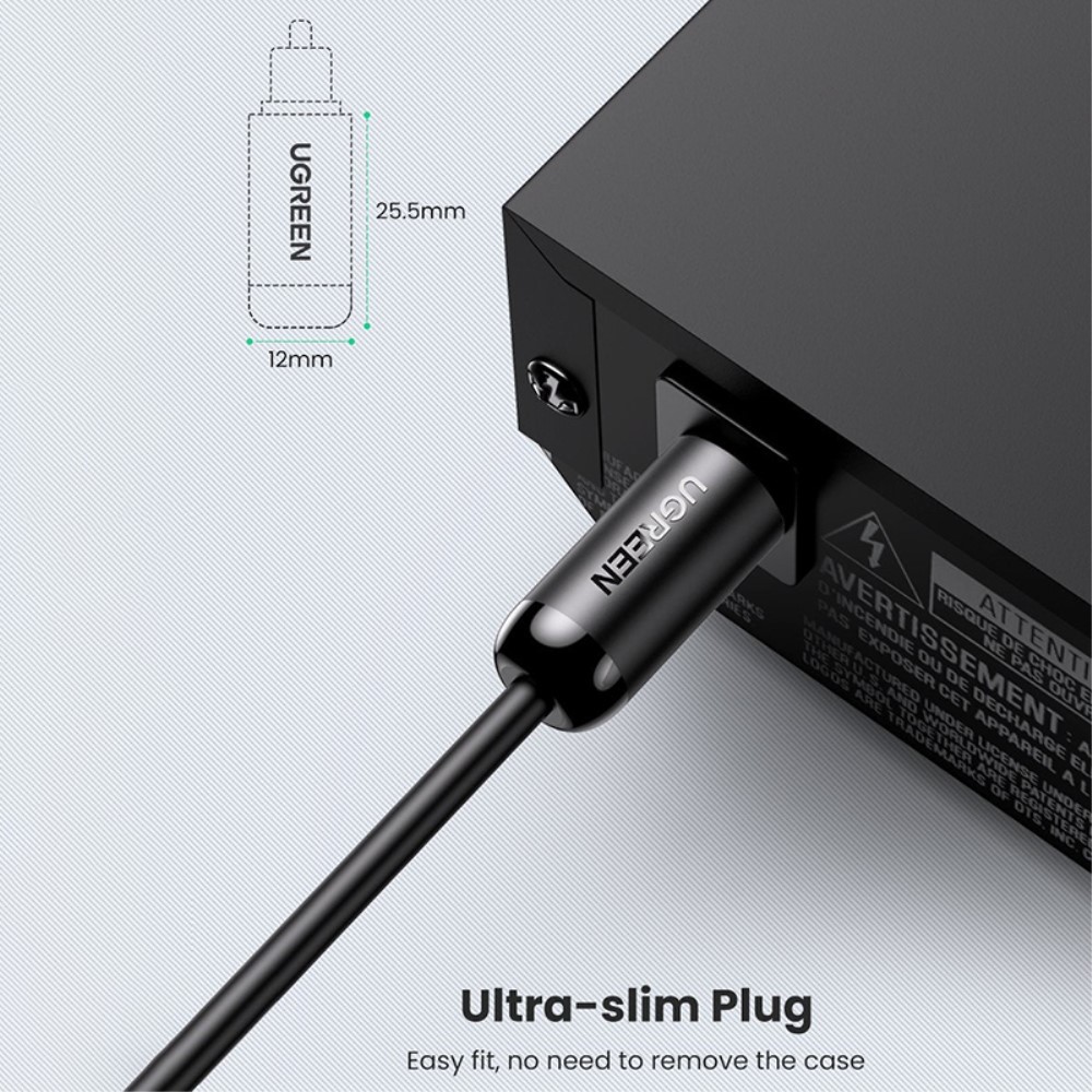 UGREEN UGREEN 1.5m Optisk Ljudkabel Toslink Svart