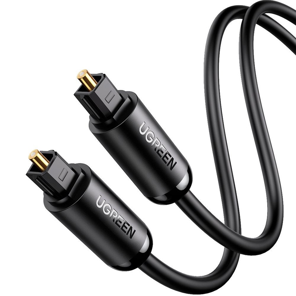 UGREEN UGREEN 2m Optisk Ljudkabel Toslink Svart