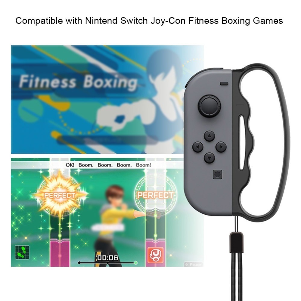  2 st Boxningsgrepp Nintendo Switch Joy-Con Röd/Blå