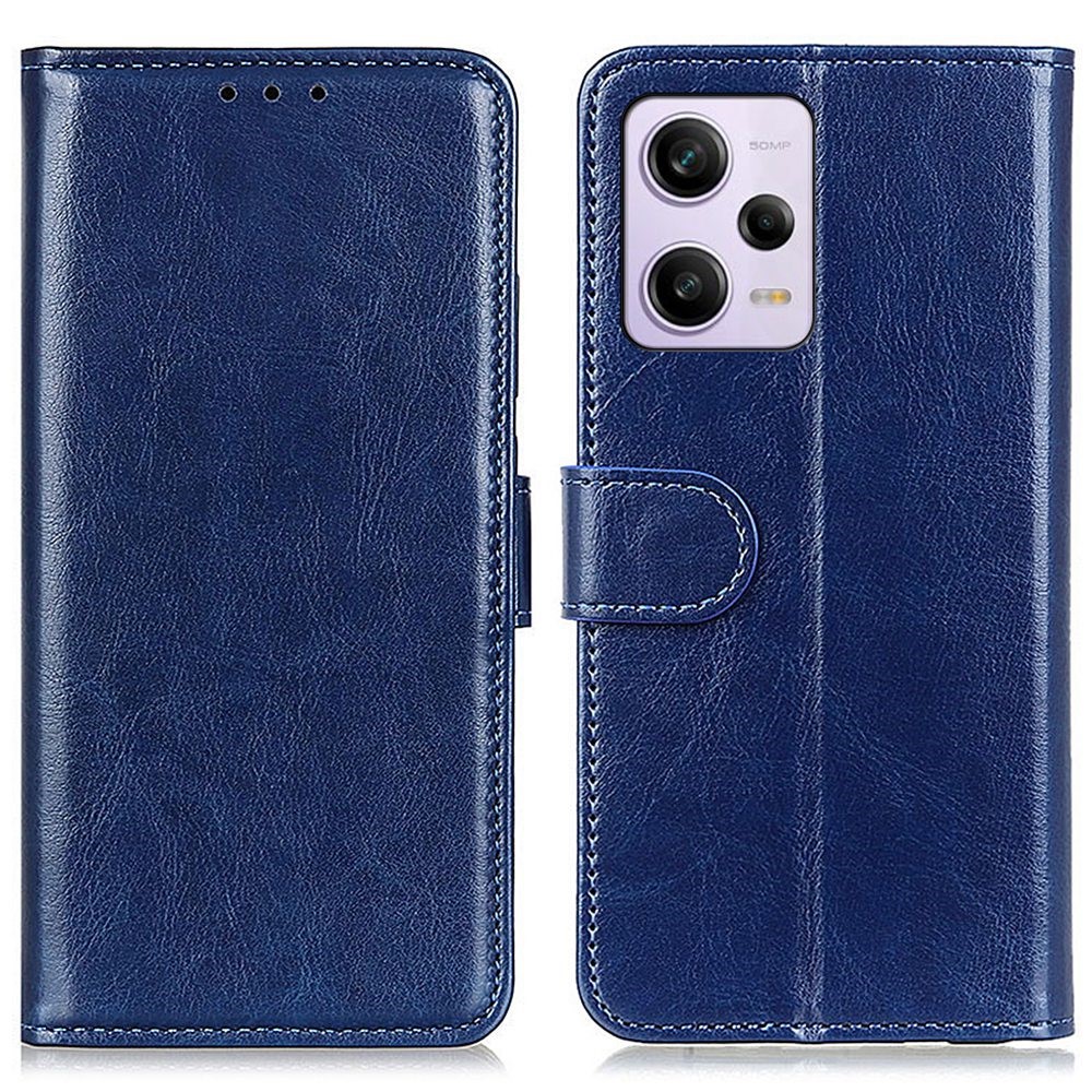  Xiaomi Redmi Note 12 Pro 5G Fodral Crazy Horse Läder Blå