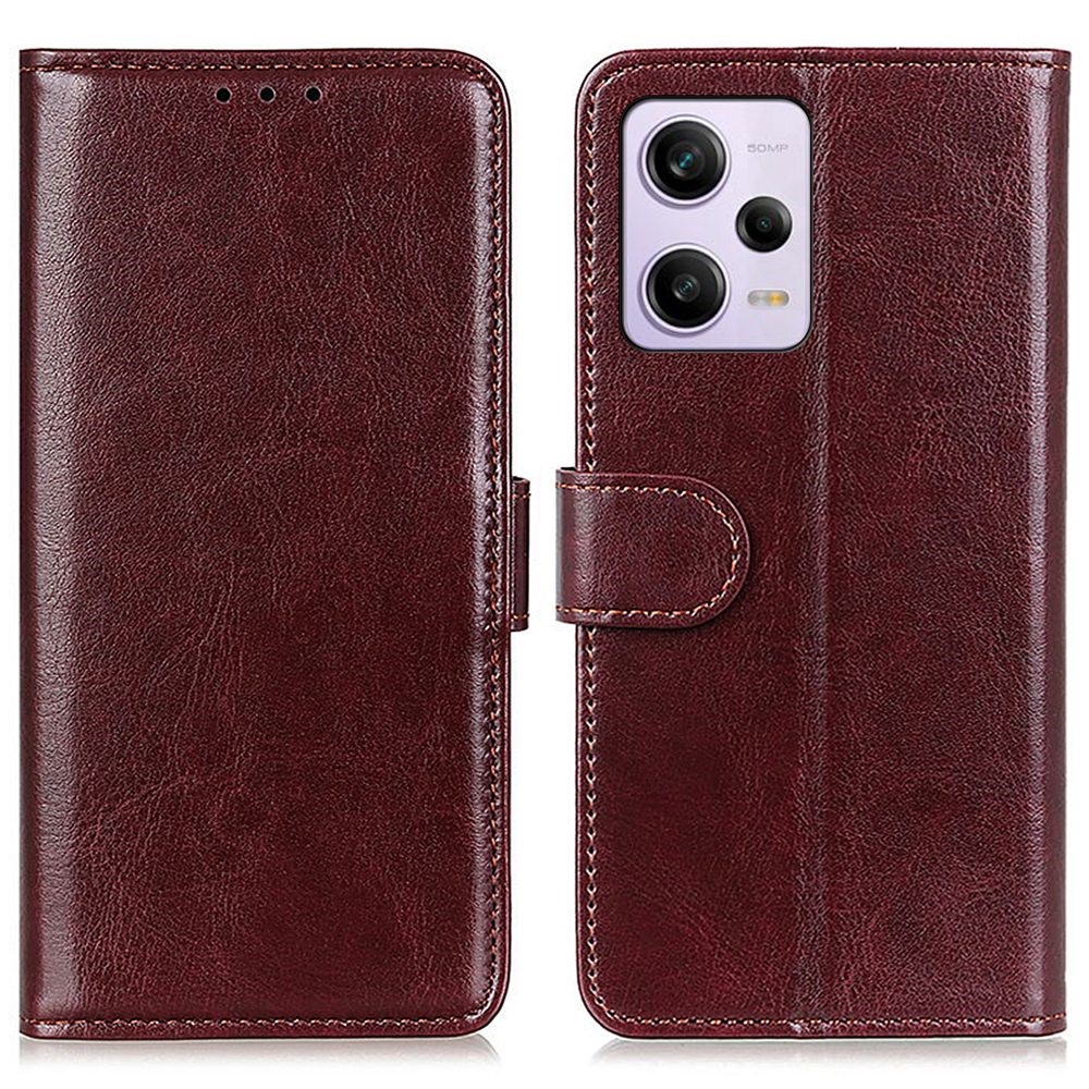  Xiaomi Redmi Note 12 Pro 5G Fodral Crazy Horse Läder Brun