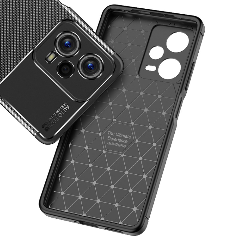  Xiaomi Redmi Note 12 Pro 5G Skal Kolfiber Textur Svart