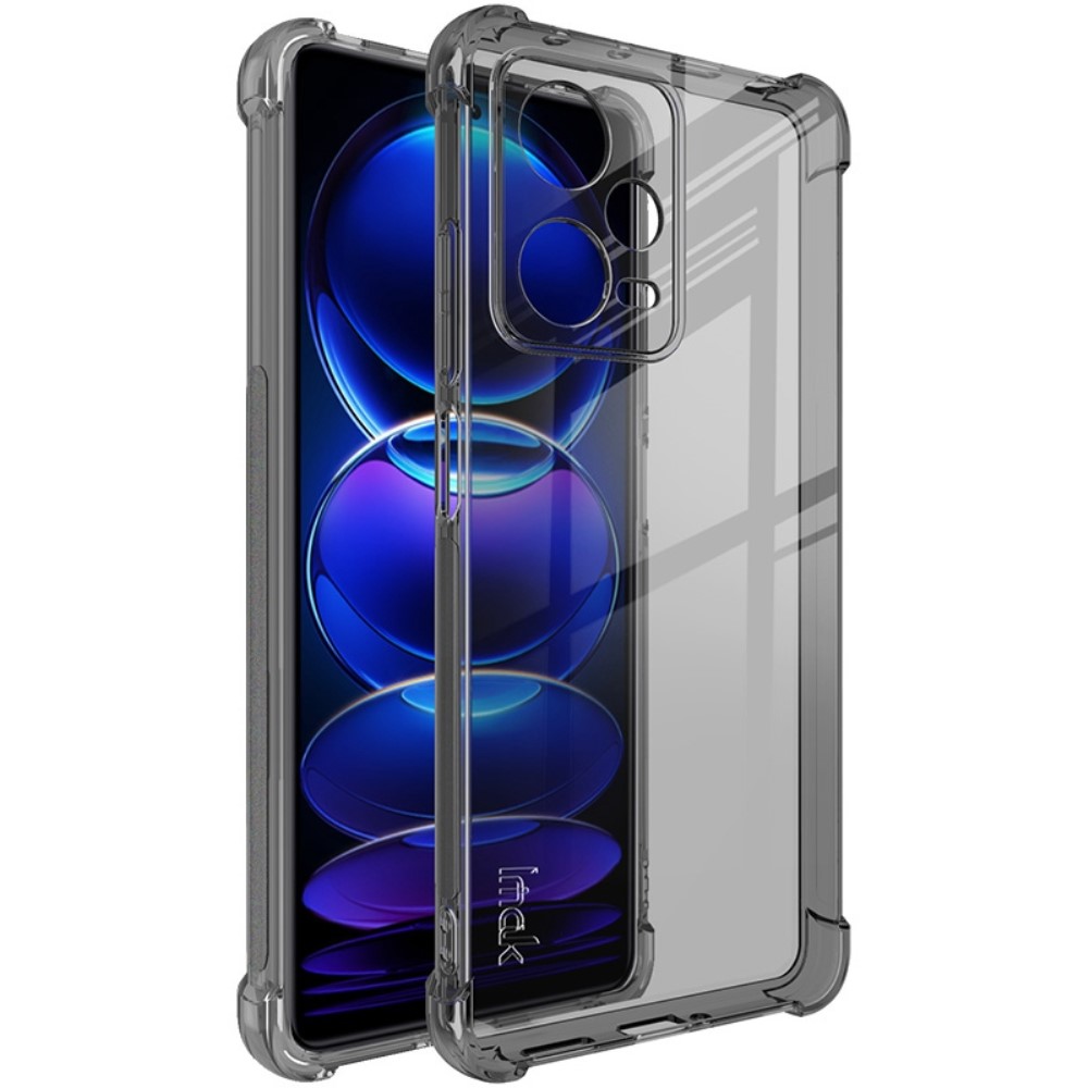 IMAK IMAK Xiaomi Redmi Note 12 Pro 5G Skal Shockproof TPU Tonad Svart