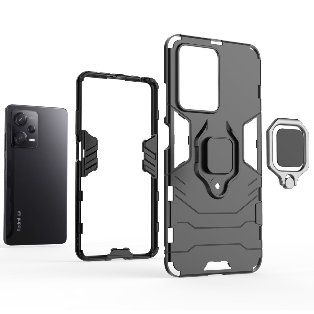  Xiaomi Redmi Note 12 Pro 5G Skal Ring Hybrid Armor Svart