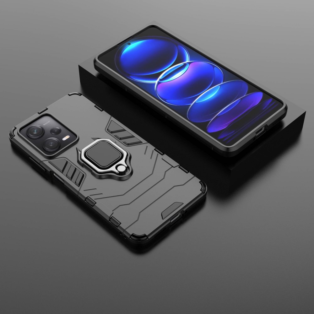  Xiaomi Redmi Note 12 Pro 5G Skal Ring Hybrid Armor Svart