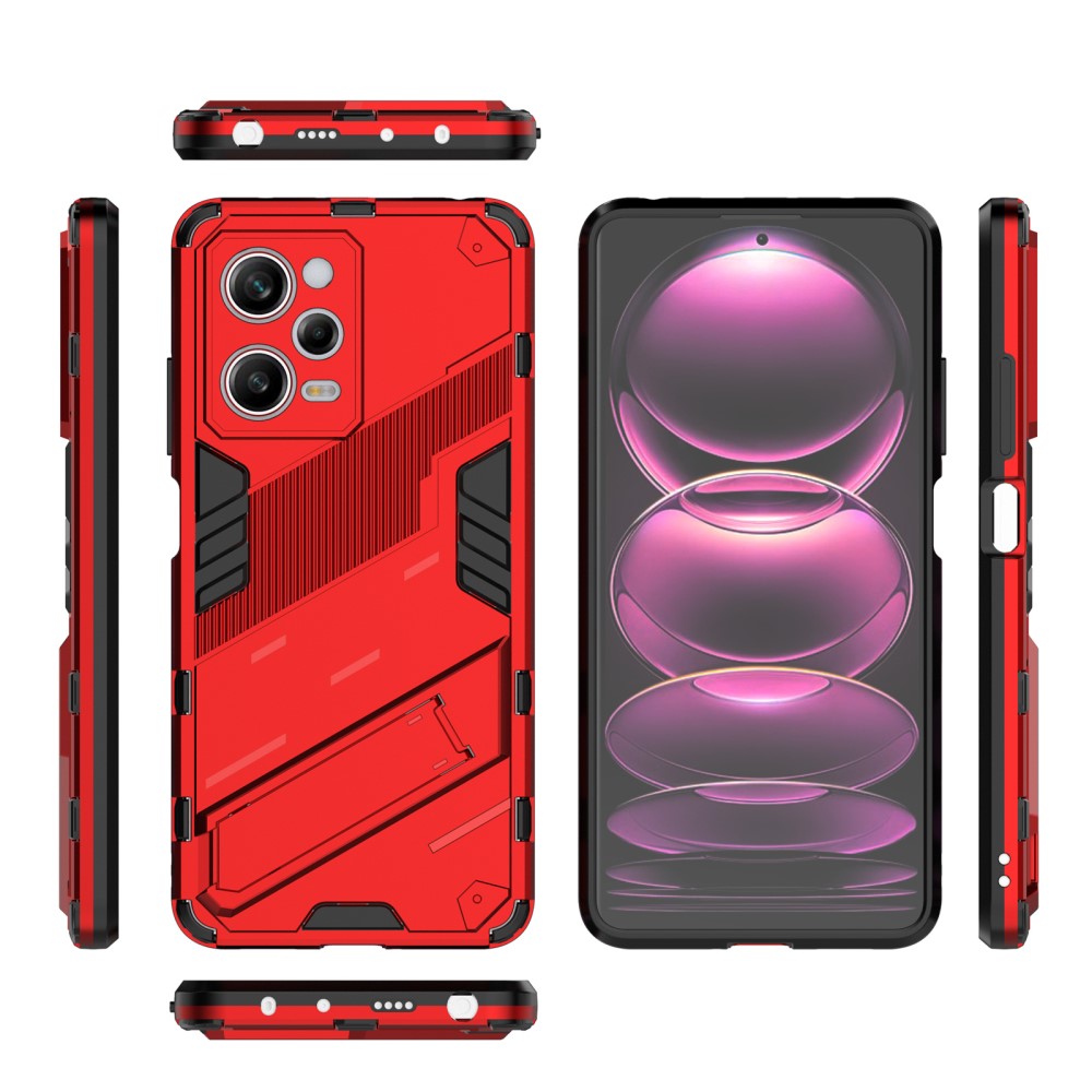  Xiaomi Redmi Note 12 Pro 5G Skal Hybrid Kickstand Röd