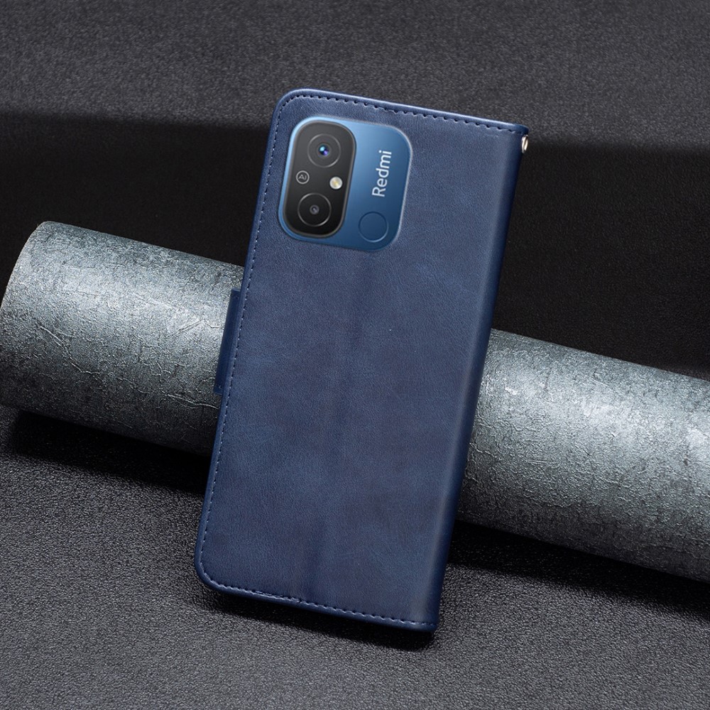  Xiaomi Redmi 12C 4G Fodral Shark Solid Läder Blå