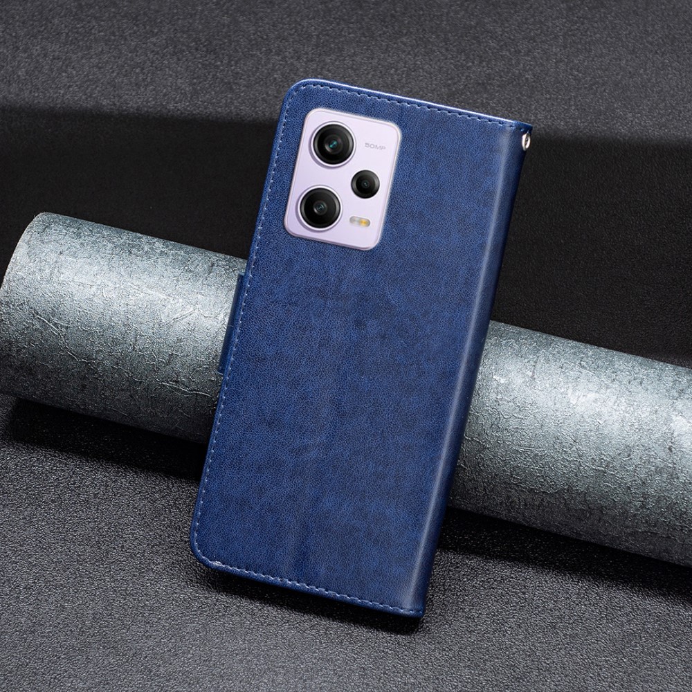  Xiaomi Redmi Note 12 Pro 5G Fodral Med Fjäril Tryck Blå