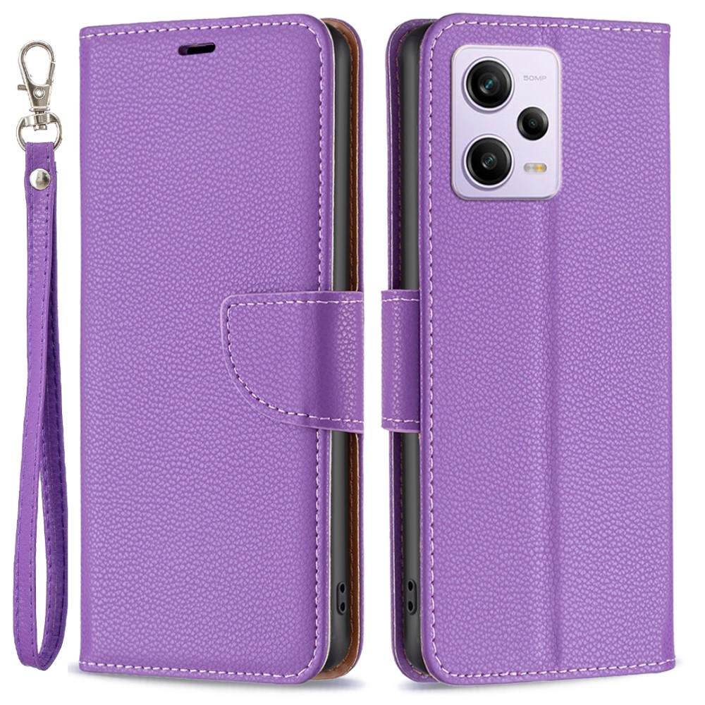  Xiaomi Redmi Note 12 Pro 5G Fodral Shark Solid Läder Lila