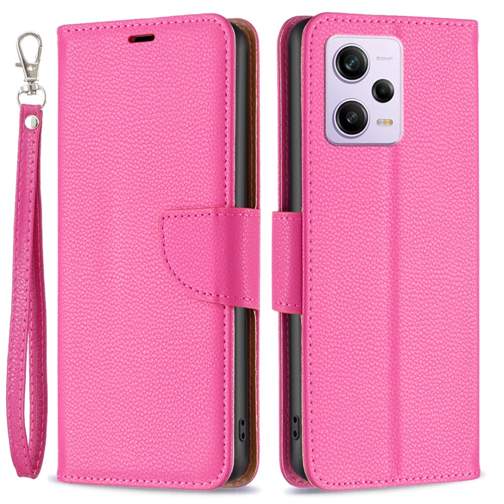  Xiaomi Redmi Note 12 Pro 5G Fodral Shark Solid Läder Rosa