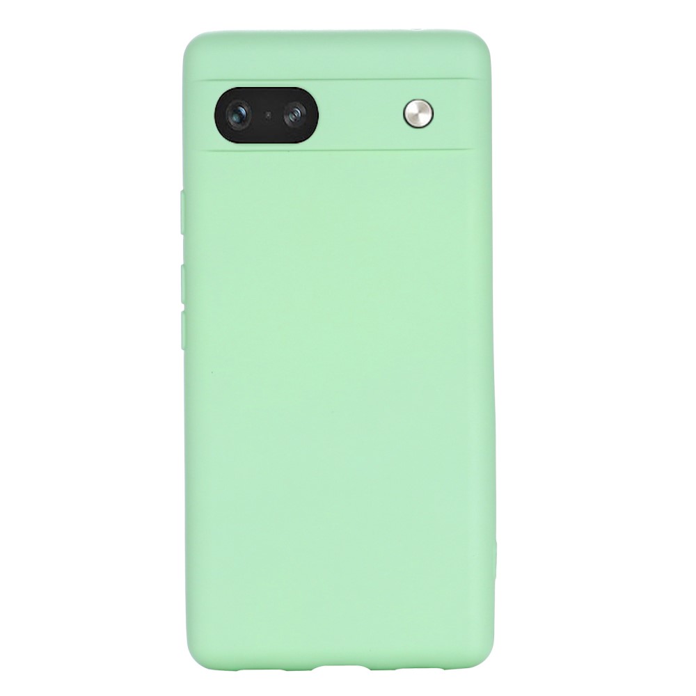  Google Pixel 7A Skal Liquid Silikon Med Strap Grön