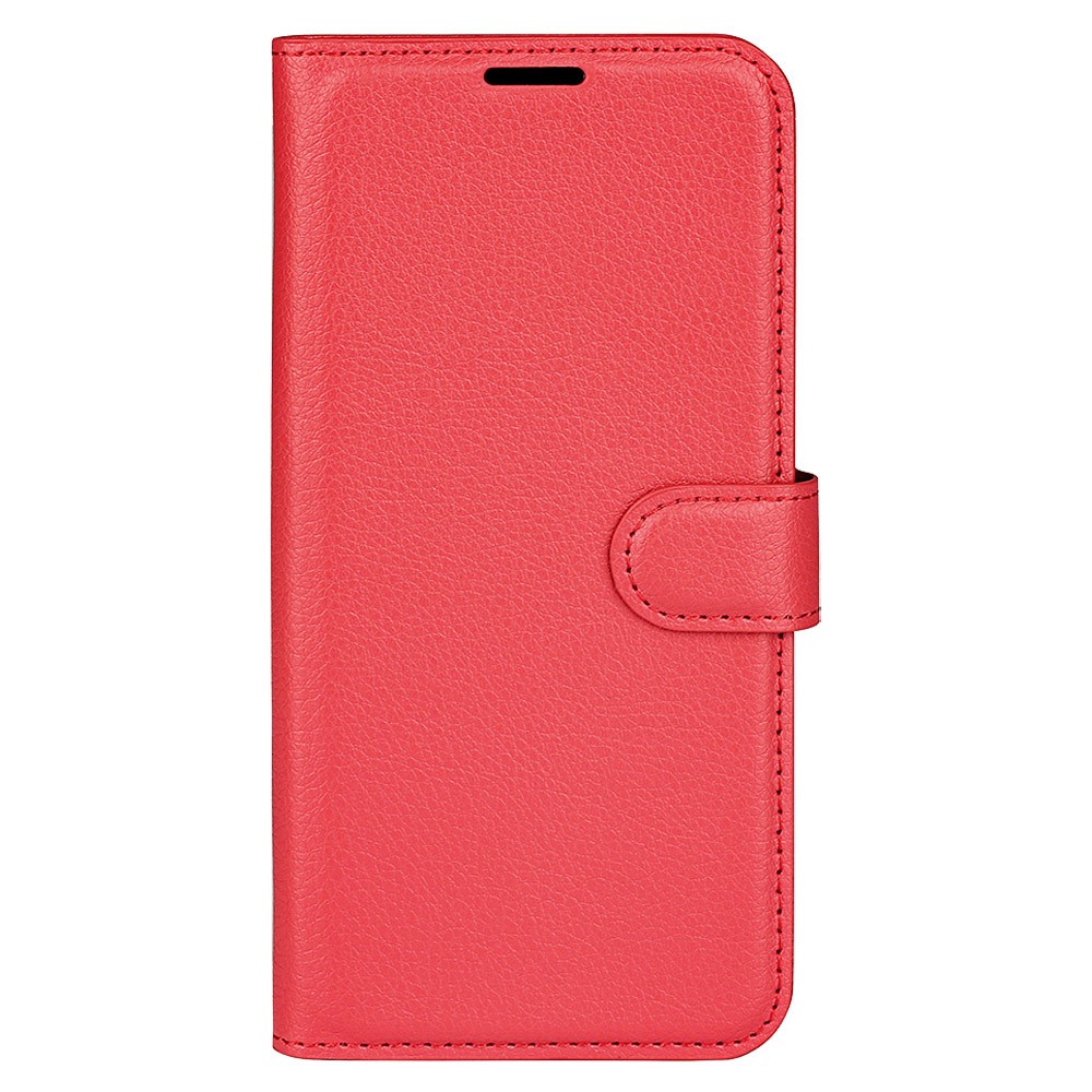  Xiaomi Redmi Note 12 Pro 5G Fodral Litchi Läder Röd