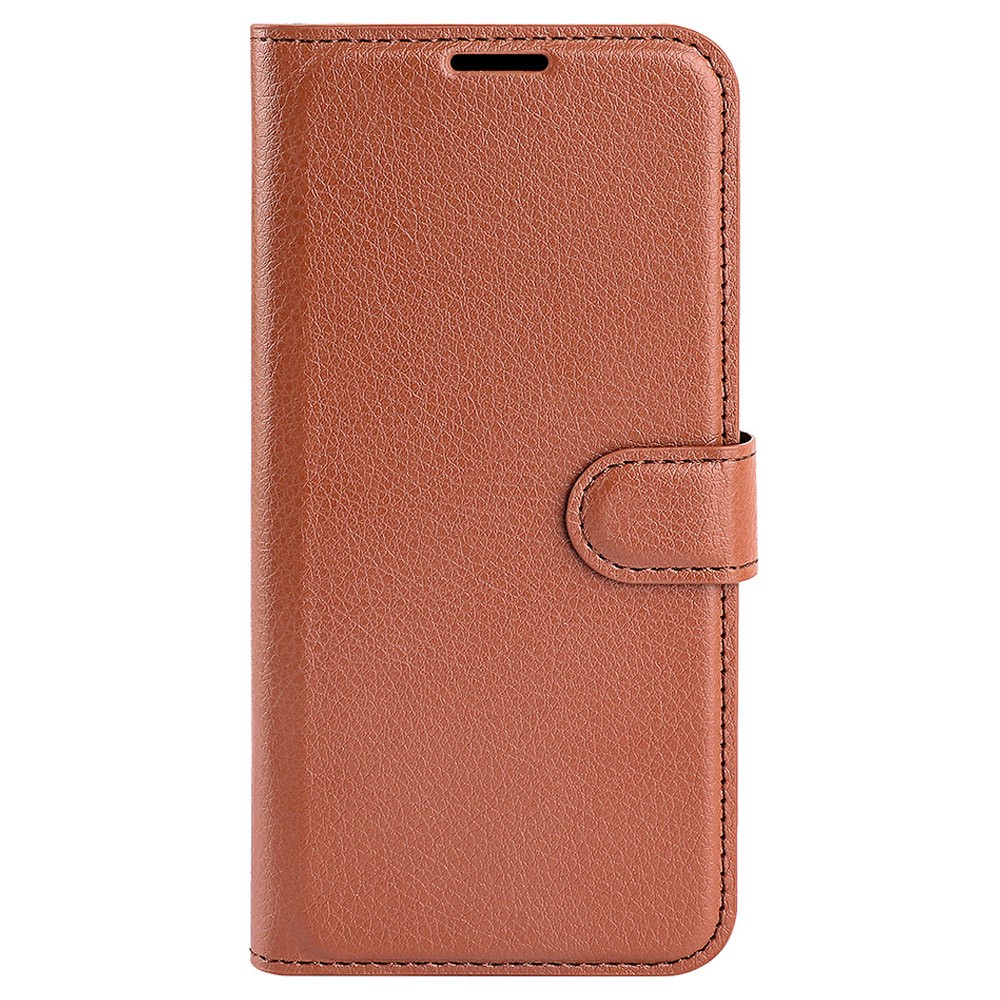  Xiaomi Redmi Note 12 Pro 5G Fodral Litchi Läder Brun