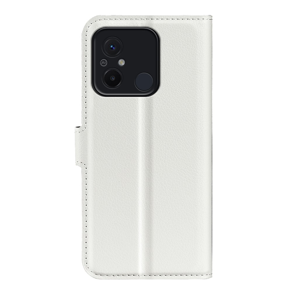  Xiaomi Redmi 12C 4G Fodral Litchi Läder Vit