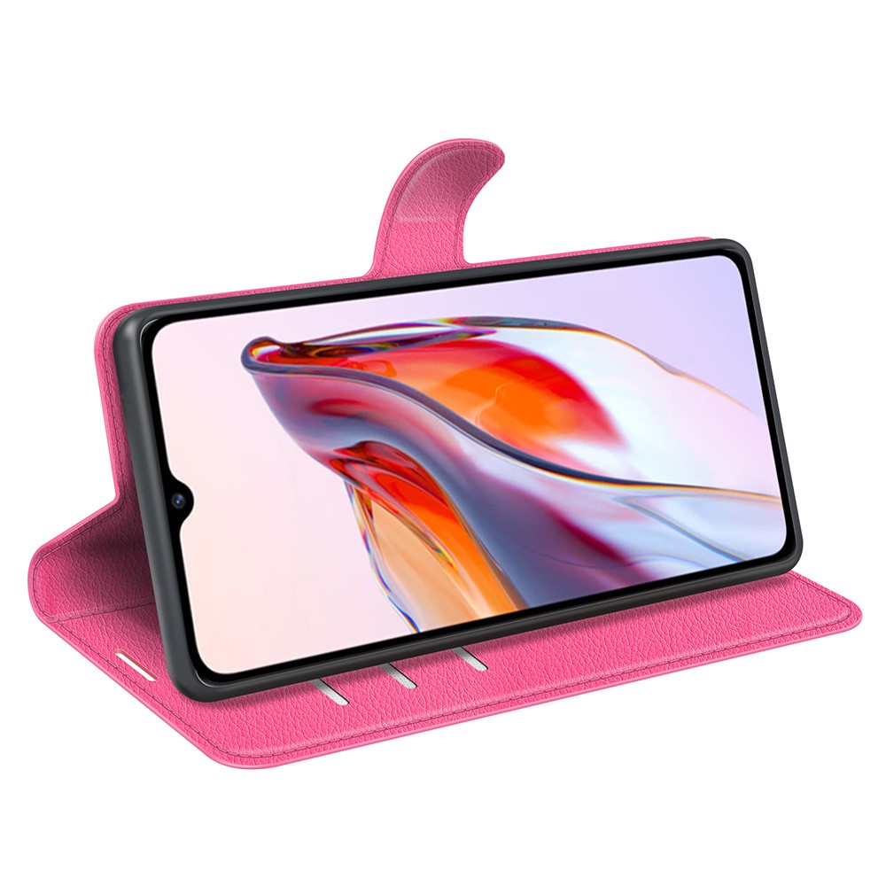  Xiaomi Redmi 12C 4G Fodral Litchi Läder Rosa