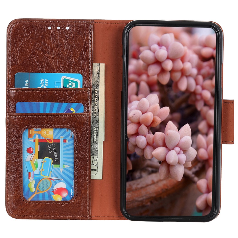  Xiaomi Redmi Note 12 4G Fodral Split Läder Brun