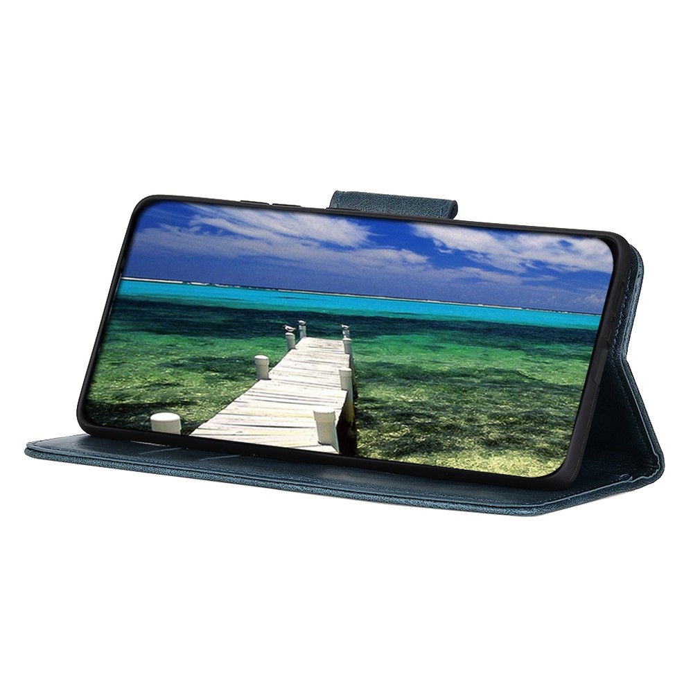  Xiaomi Redmi Note 12 4G Fodral Crazy Horse Läder Blå