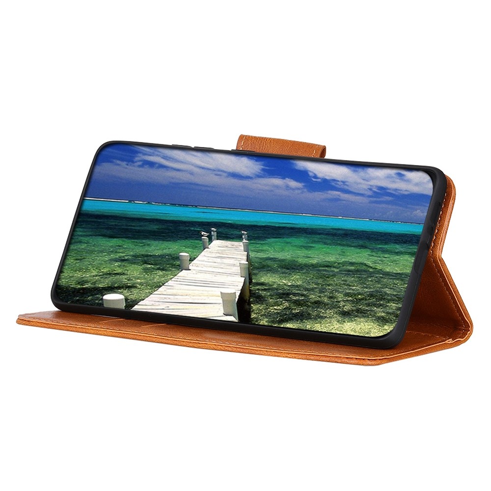  Xiaomi Redmi Note 12 4G Fodral Crazy Horse Läder Brun