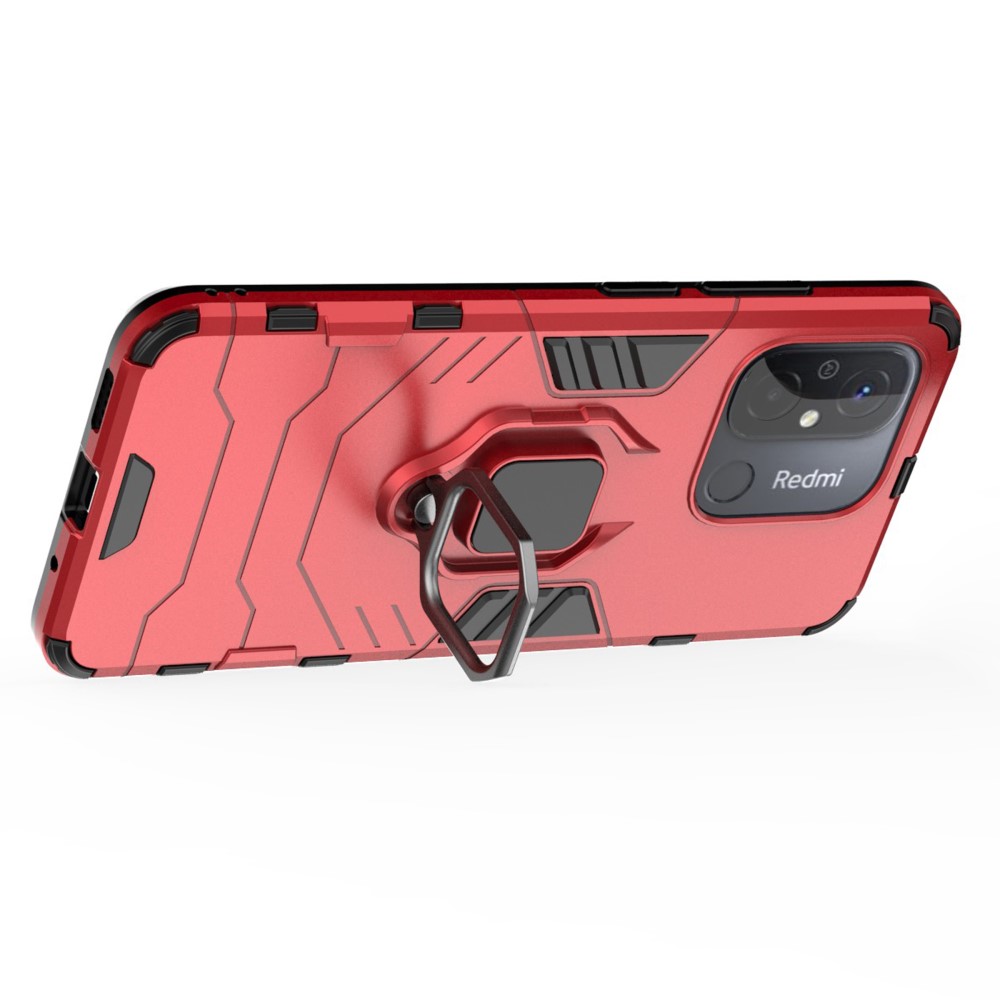  Xiaomi Redmi 12C 4G Skal Ring Hybrid Armor Röd